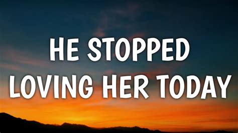 He Stopped Loving Her Today - A Country Ballad Steeped in Timeless Sorrow and Haunting Vocals